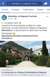 restaurant chateau mandelieu la napoule