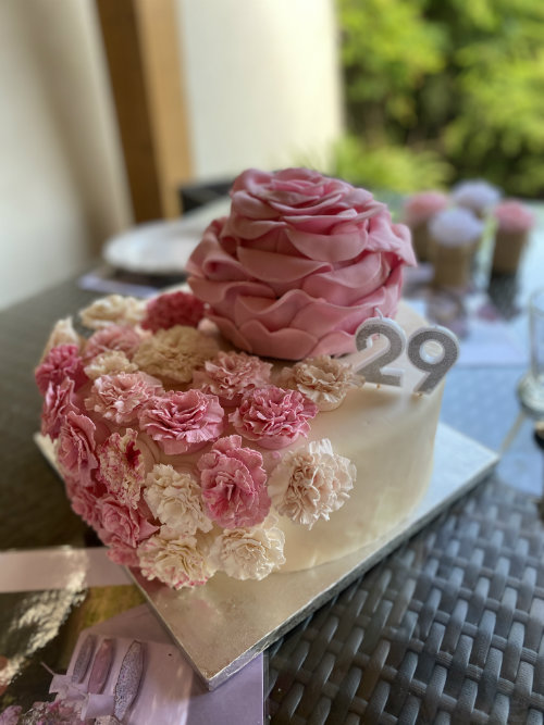 gateau fleur anniversaire