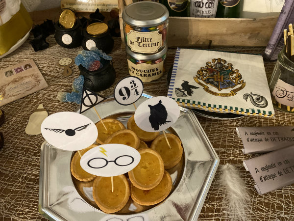 baby shower harry potter buffet