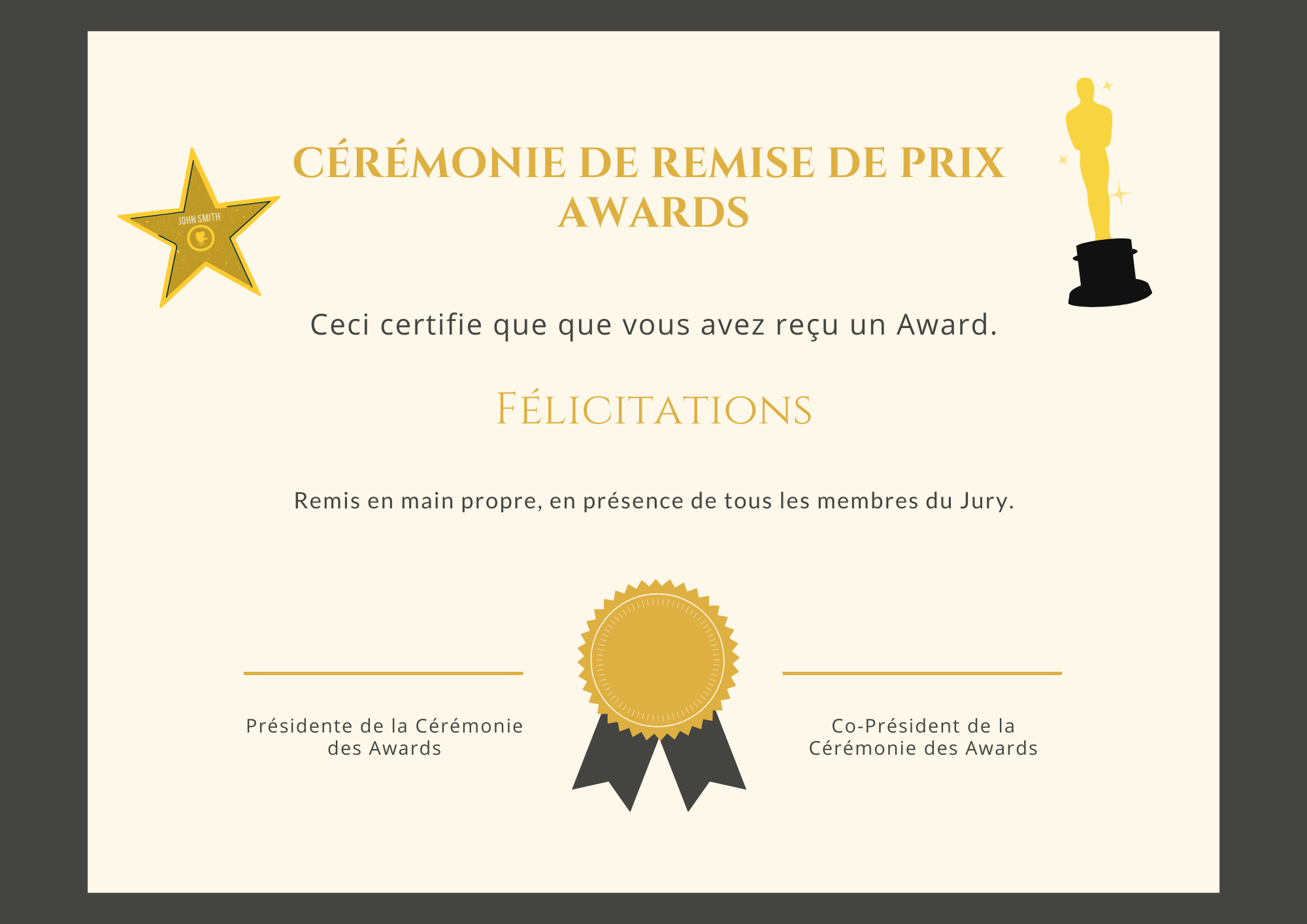 remise prix ceremonie