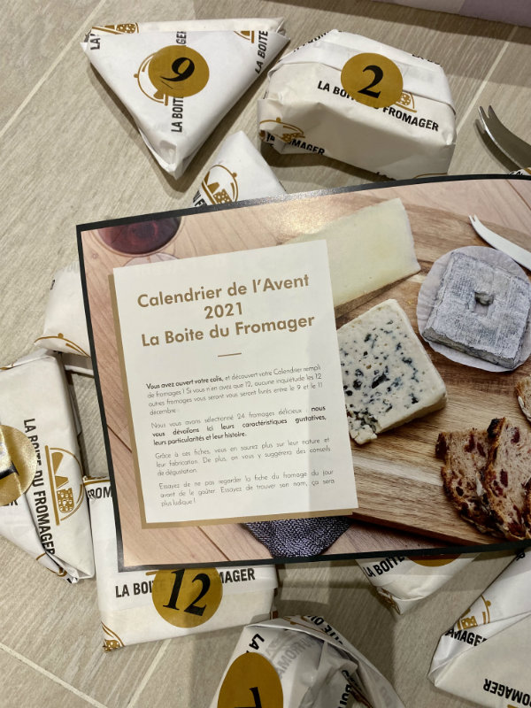 calendrier boite fromager