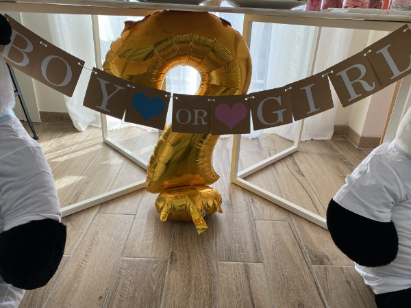 decoration gender reveal party ballon