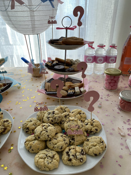 gender reveal party buffet