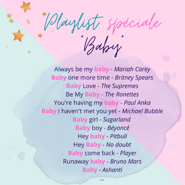 playlist gender reveal party
