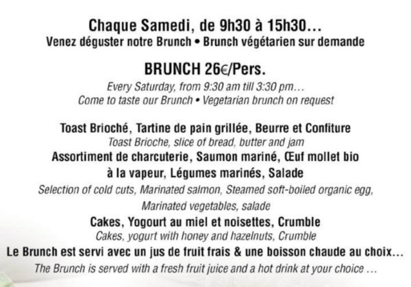 menu brunch volupte anytime