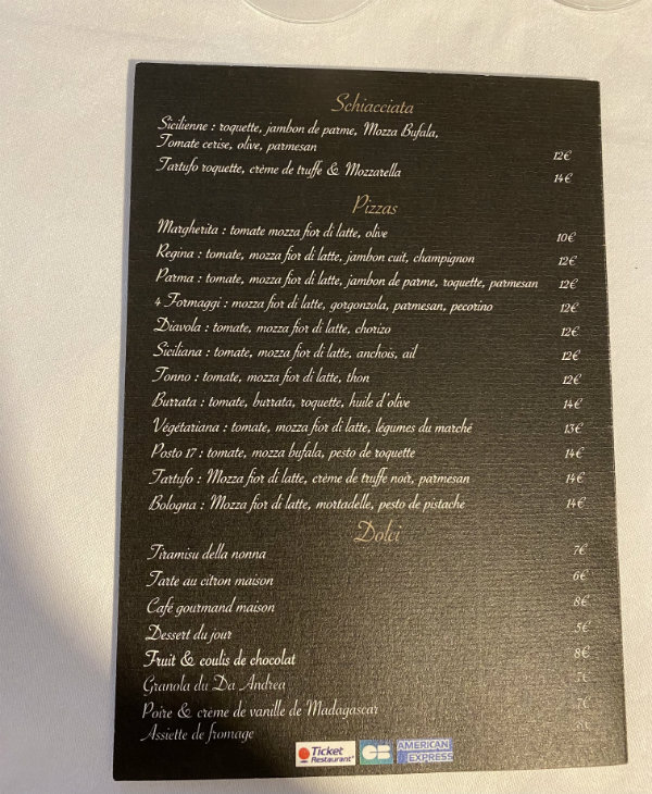 da andrea carte