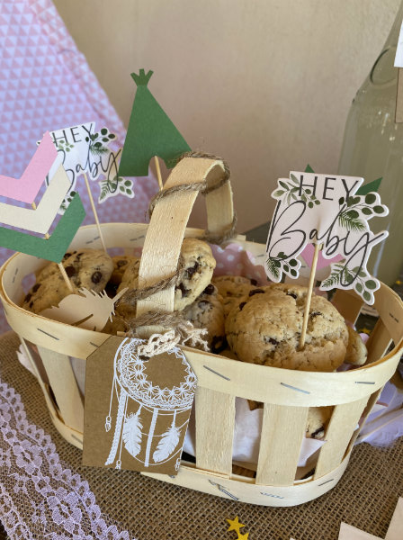 baby shower boheme biscuit