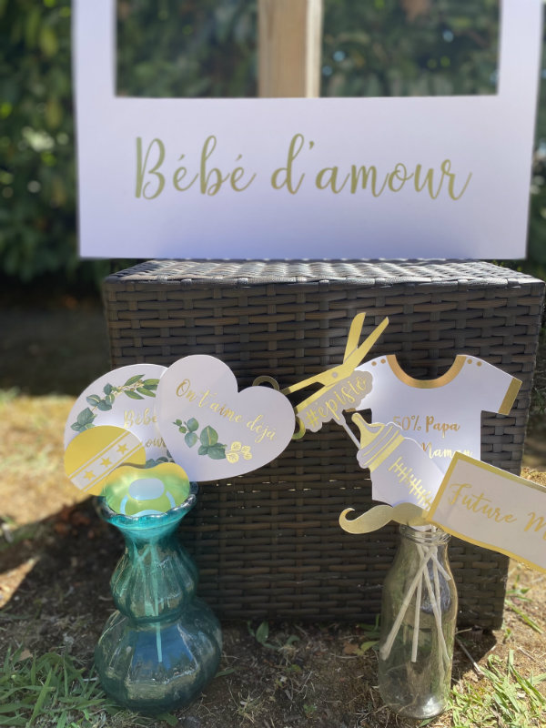 baby shower boheme photobooth