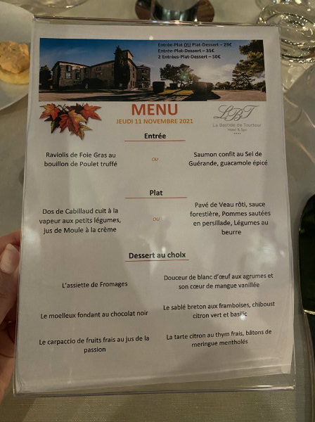 bastide tourtour menu