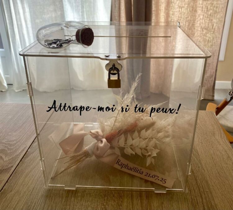 bouquet mariage coffre