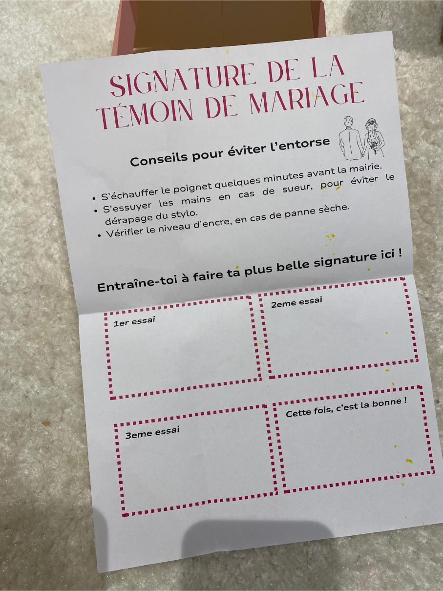 temoin mariage cadeau merci