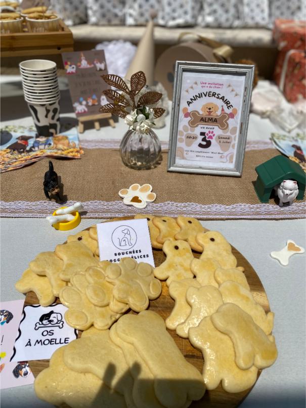 anniversaire enfant theme chien biscuit