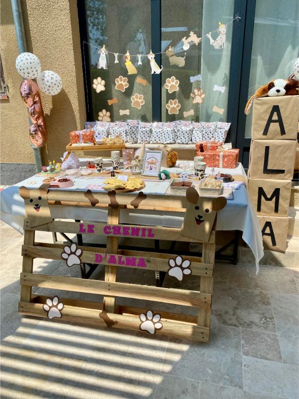 anniversaire enfant theme chien decoration