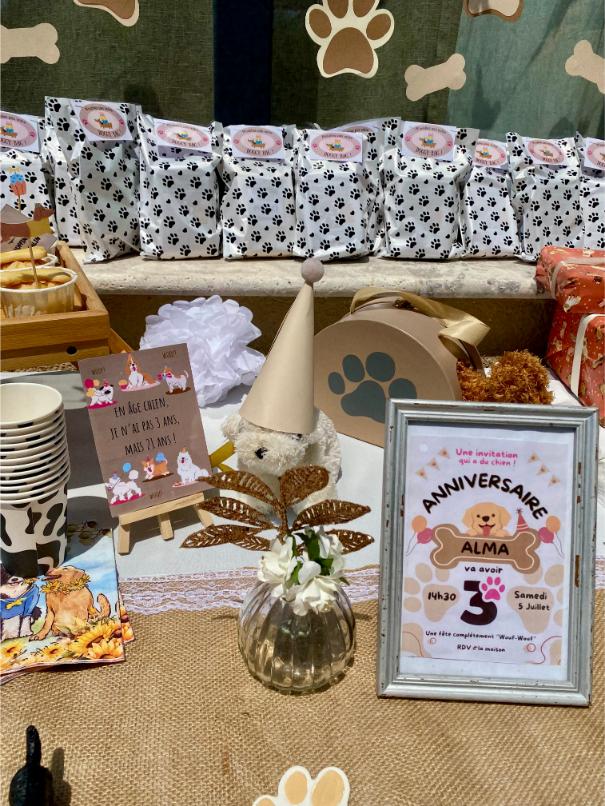 decoration anniversaire enfant chien