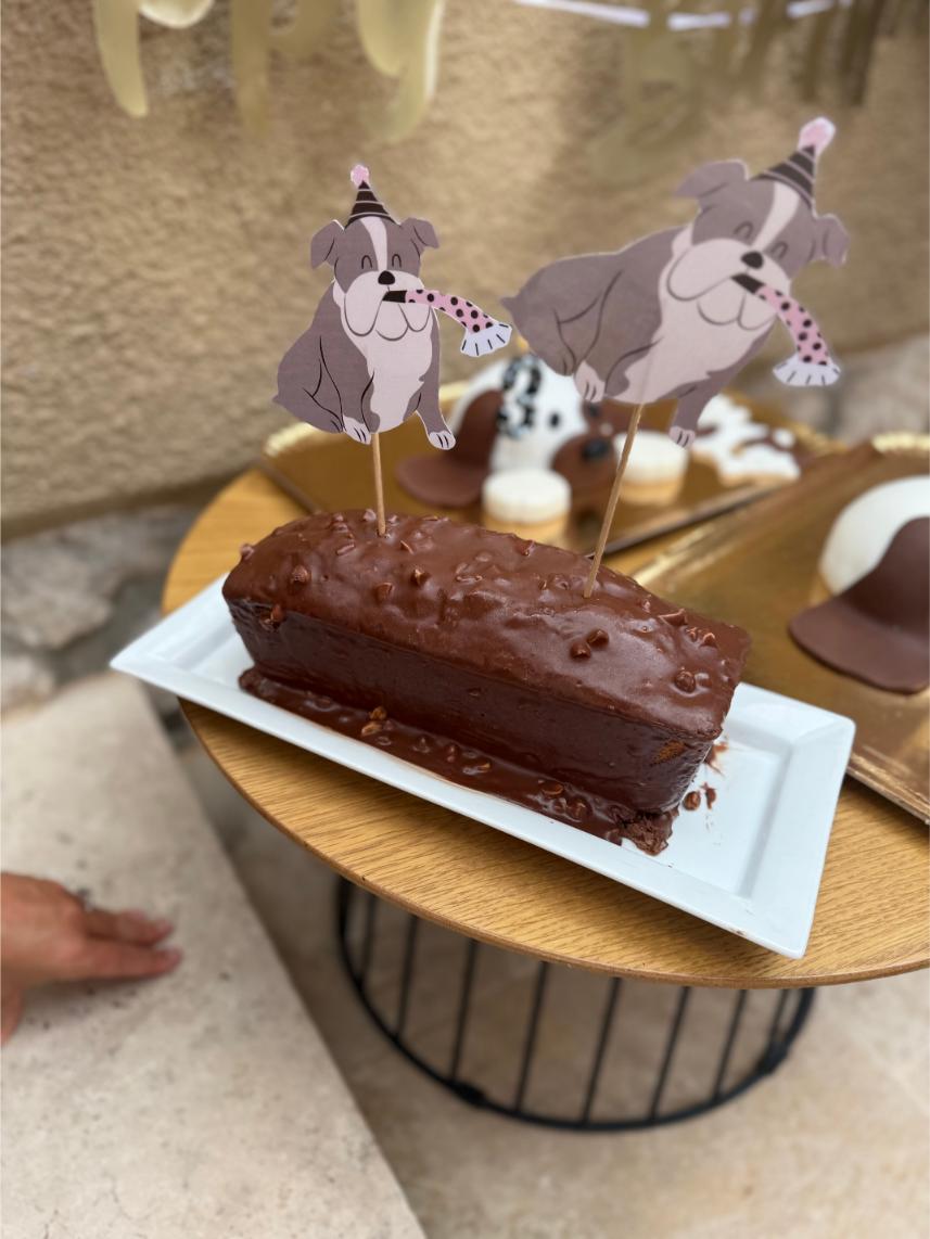 gateau anniversaire theme chien