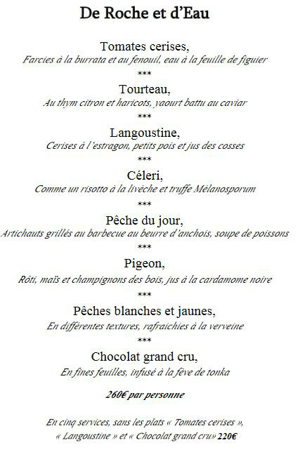 menu restaurant chevre or