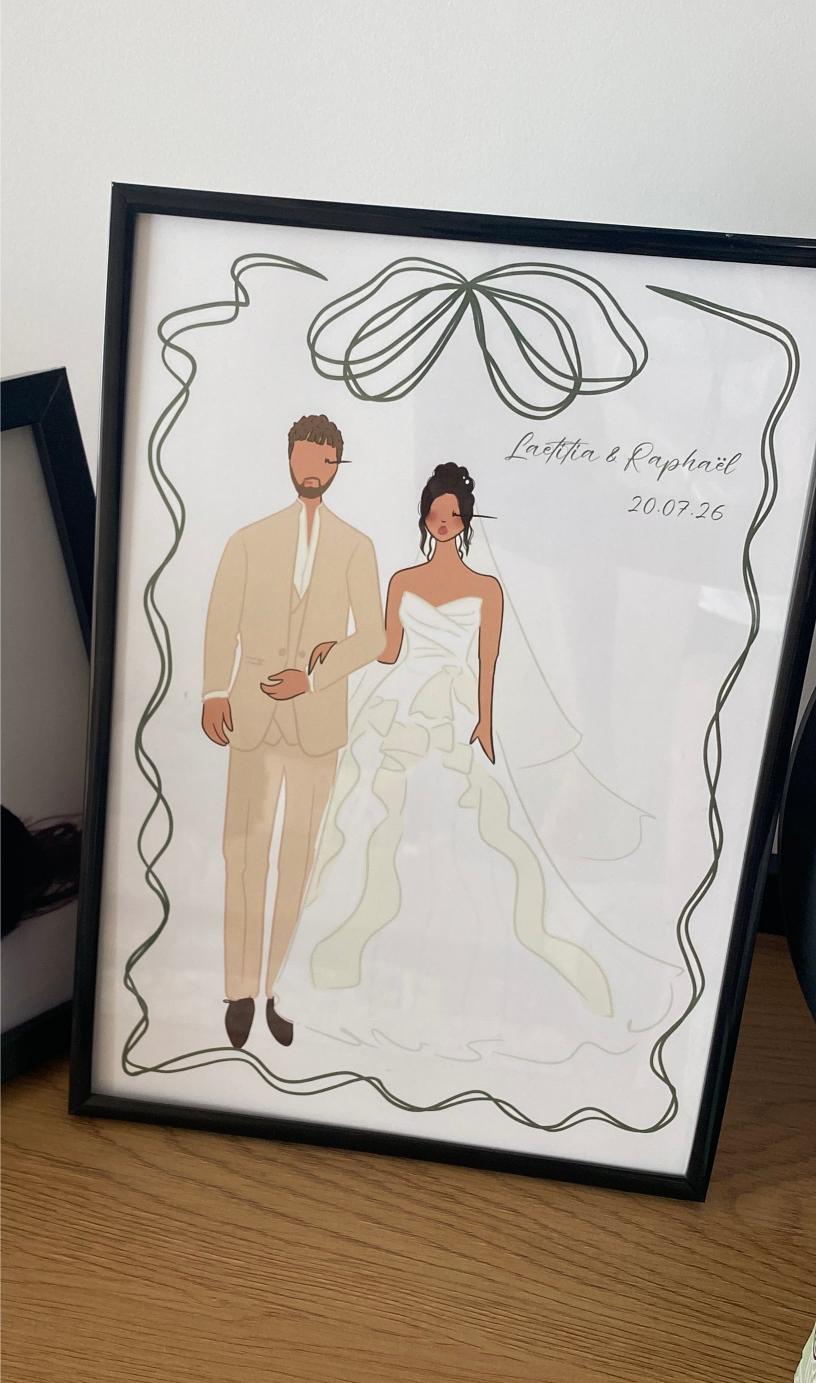 live illustration mariage